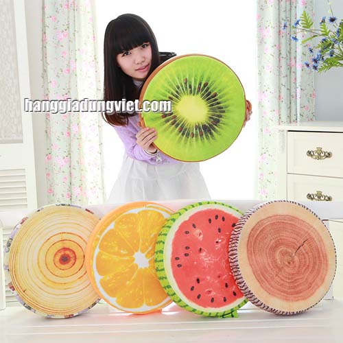 Gối Trái Cây 3D Trang Trí Cao Cấp 