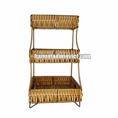 Kệ Nhựa Đan 3 Tầng Tiện Dụng