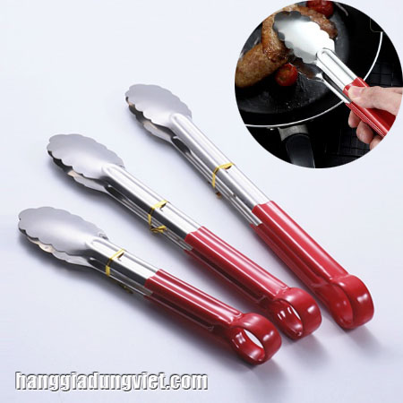 Kẹp Gắp Thức Ăn inox 304 Tay Cầm Cách Nhiệt (Nhiều size)