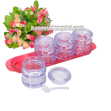Khay Đựng Gia Vị Nhựa Trong Suốt Cao Cấp