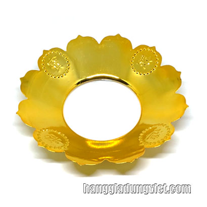 Khay Hứng Nhang Inox Mạ Vàng (Nhiều Size)