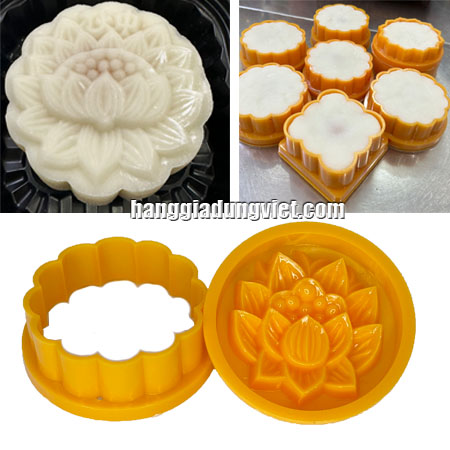 Khuôn Bánh Dẻo Bánh Nướng 200G Hình Hoa Sen