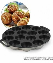Khuôn Làm Bánh Bạch Tuộc Takoyaki Nhật Bản (14 bánh)