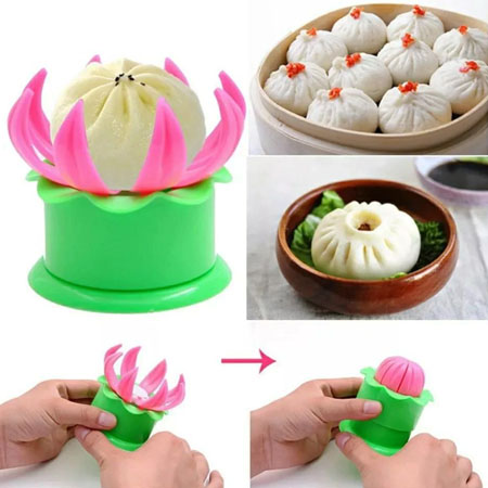 Khuôn Làm Bánh Bao Hoa Sen Siêu Nhanh