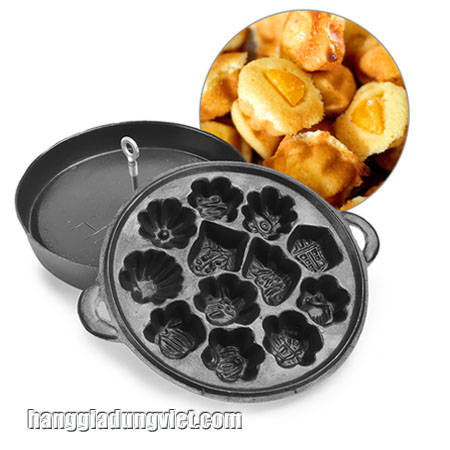 Khuôn Bánh Bông Lan Chống Dính - Loại 12 Bánh