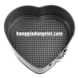 Khuôn Bánh Chống Dính, Đáy Rời Hình Trái Tim 24x22x7 cm