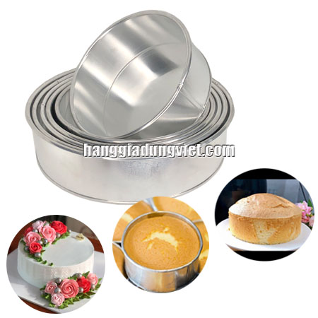 Khuôn Nướng Bánh Tròn Nhôm Cao Cấp (Nhiều Size)