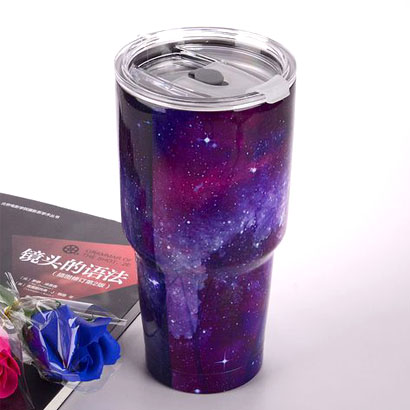 Ly Giữ Nhiệt Inox Cao Cấp Sắc Màu Galaxy (Kèm Túi Xách)