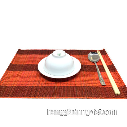 Mành Tre Trang Trí Bàn Ăn - Bộ 6 Miếng
