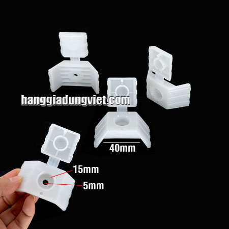 Nắp Chụp Đầu Đinh Vít, Ke Chống Bão Cho Tôn Đỉnh Sóng Vuông Rộng 40mm