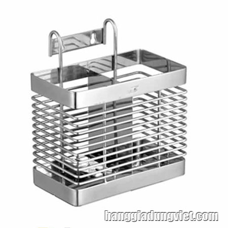 Ống Đũa Treo 2 Ngăn Inox 304