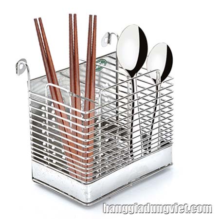 Ống Đũa Vuông 2 Ngăn Inox 304 Chất Lượng