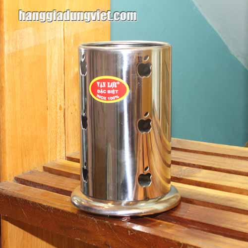 Ống Đựng Đũa Muỗng Tròn Inox Vạn Lợi (17.5x10)
