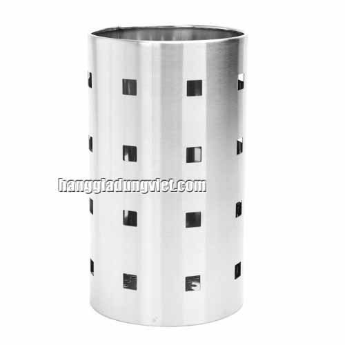 Ống Đựng Muỗng Đũa Inox Dày Kiểu Tròn (17.5x10)