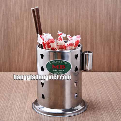 Ống Đựng Muỗng Đũa Inox Cao Cấp (16x14cm)