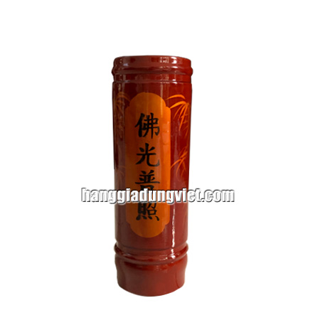Ống Nhang Gỗ Tre Màu Nâu Đỏ Loại Lớn