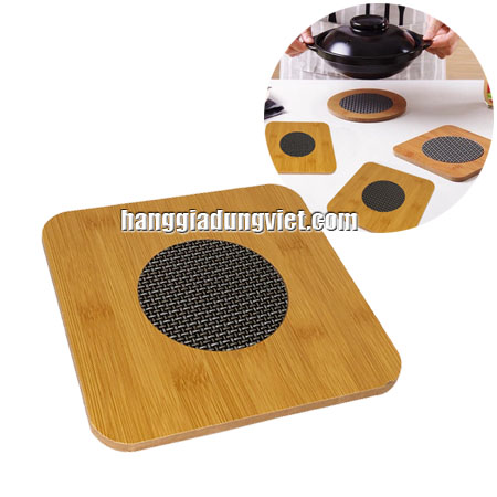 Rế Lót Nồi Có Lưới Cách Nhiệt Vuông 20x20x1cm