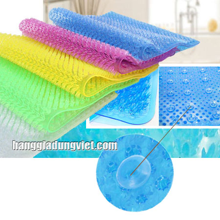 Thảm Cỏ Gai Mềm Chống Trơn Trượt Nhà Tắm 34x60CM