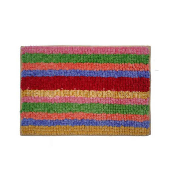 Thảm Chùi Chân Sọc 7 Màu (30x55)