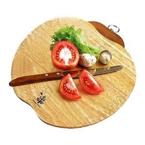 Thớt Gỗ Cao Cấp Hình Quả Cà Chua (24x23x1.5cm)