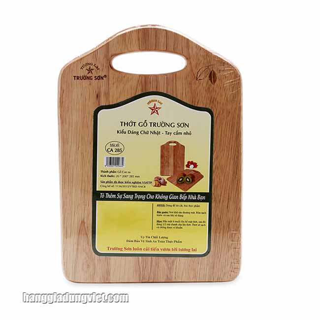 Thớt Gỗ Chữ Nhật Size Lớn A385 (38x26x2cm)