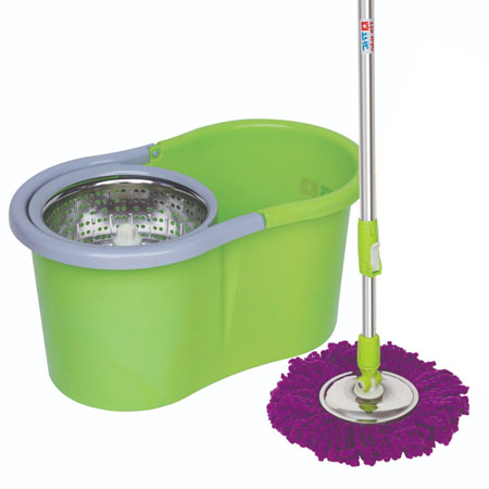 Thùng Lau Nhà 360 Độ Super Mop Màu Xanh Lá