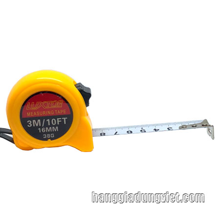 Thước Cuốn Thép 3m Luxtop Màu Vàng