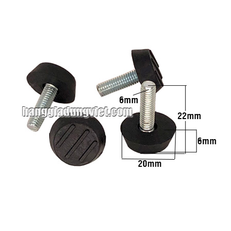 Túi 10 Đế Nhựa Tăng Chỉnh Vít 6mm
