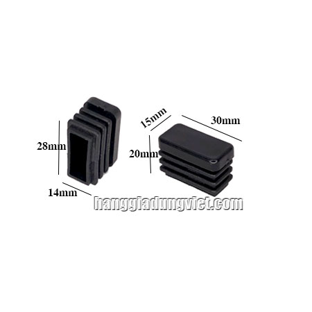 Túi 10 Nút Nhựa Chữ Nhật 15X30MM Đóng Trong Sắt Hộp