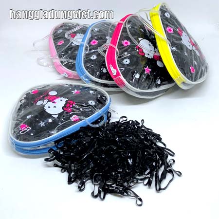 Túi Thun Cột Tóc Màu Đen 60gr