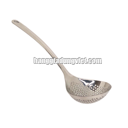 Vá Đục Lỗ inox Cao Cấp Cán Dài Vớt Thức Ăn