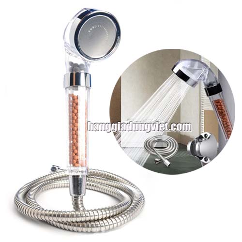 Vòi Sen Tăng Áp, Lọc Nước Nano Kèm Dây